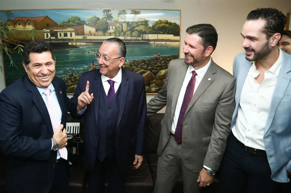 De Assis Diniz, Galvão Bueno, Romeu Aldigueri e Guilherme Bismarck