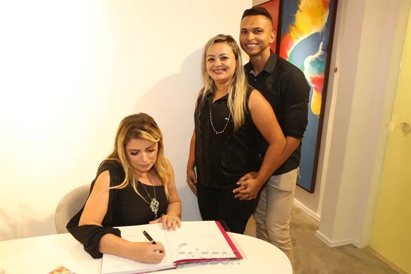 Alana Castro, Cris Cavalcante e Fabiano Diogo