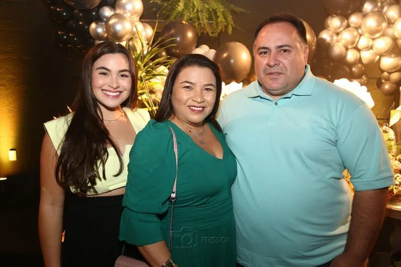 Andressa, Diana e Alberto Borges
