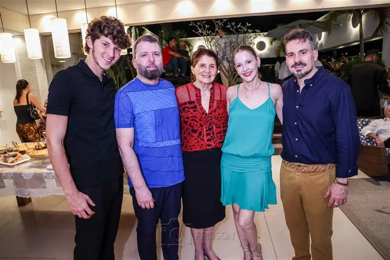 André Albuquerque, César Martins, Maria Olinda César, Euclides Martins e Miguel Filho