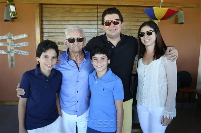 André Maranhão, Isidorio Siqueira, Arthur, Leonardo e Rita Maranhão