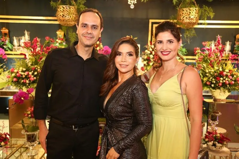 Alexandre Daher, Yanna Fontenele e Layla Oliveira