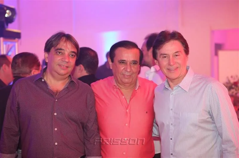 Carlos Gualter, Gaudêncio Lucena e Eunício Oliveira