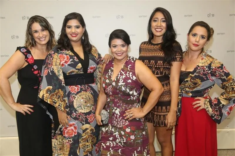 Danielle Alves, Mariane Cristina, Rosalina Melo, Camila Ribeiro e Michelle Sampaio