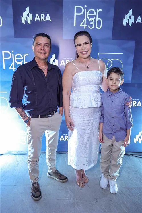 Abner, Andrea Rios e Leônidas Carvalho