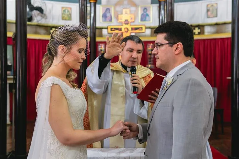 Camilla e Melchior abençoados pelo Papa