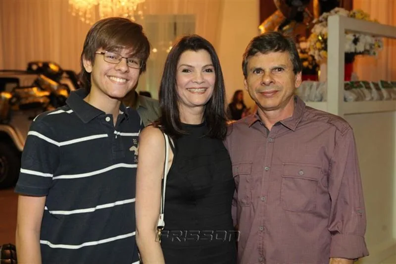 Arthur, Liliana e Rogério Faria