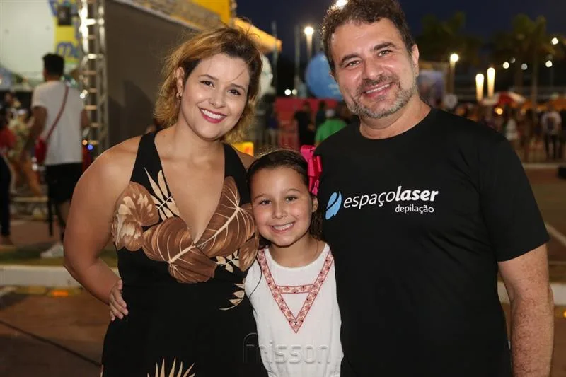 Carolina, Clara e Gabriel Cavalcante