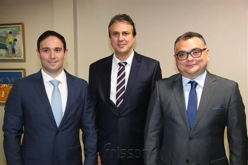 Tiago Asfor, Camilo Santana e Roberto Viana