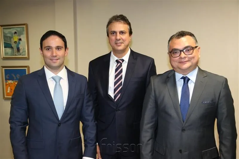 Tiago Asfor, Camilo Santana e Roberto Viana