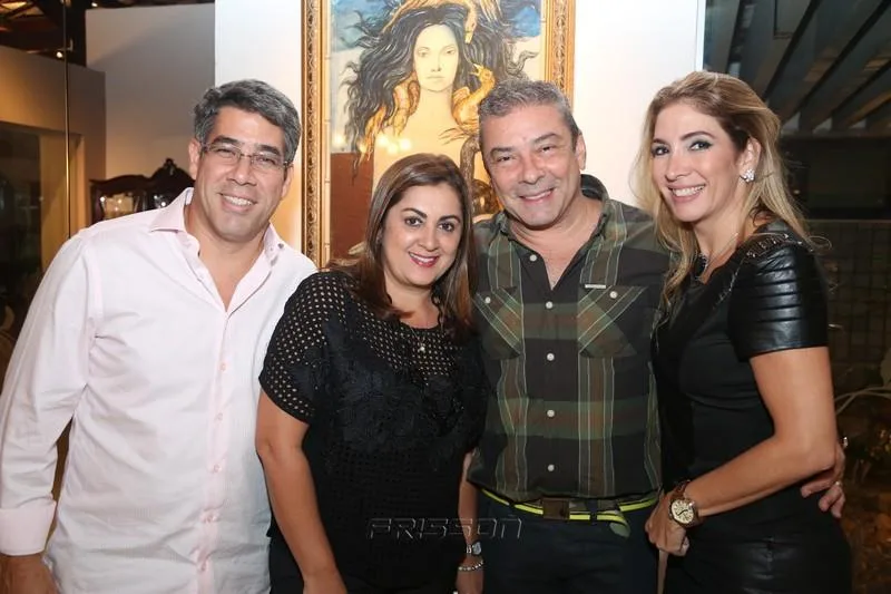 Cid Holanda, Helena e Cláudio Silveira e Danielle Pontes
