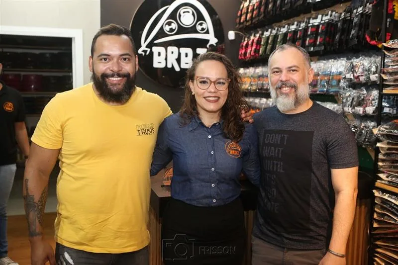 Abel Cerdeira, Kaelle Castro e Edilberto Gondim
