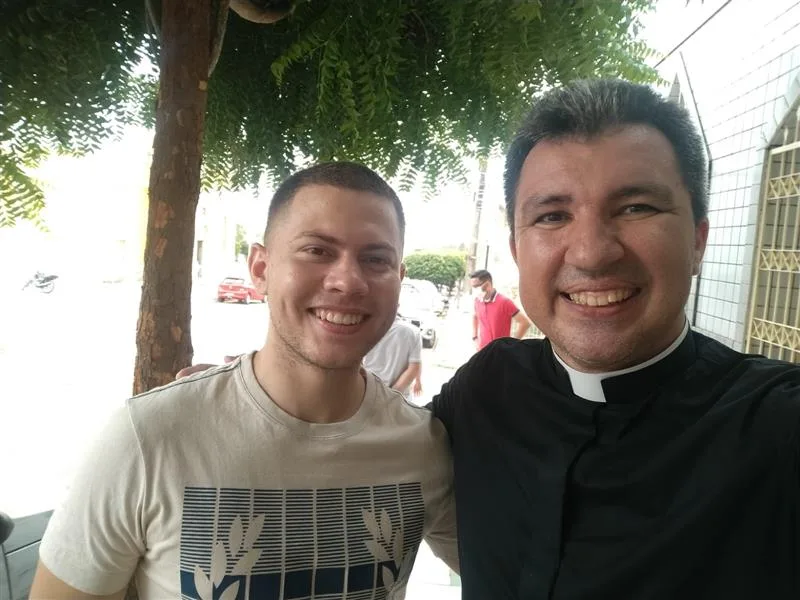 Registros da visita e primeiras Missas de Padre Vanderlúcio Souza, em Morrinhos.