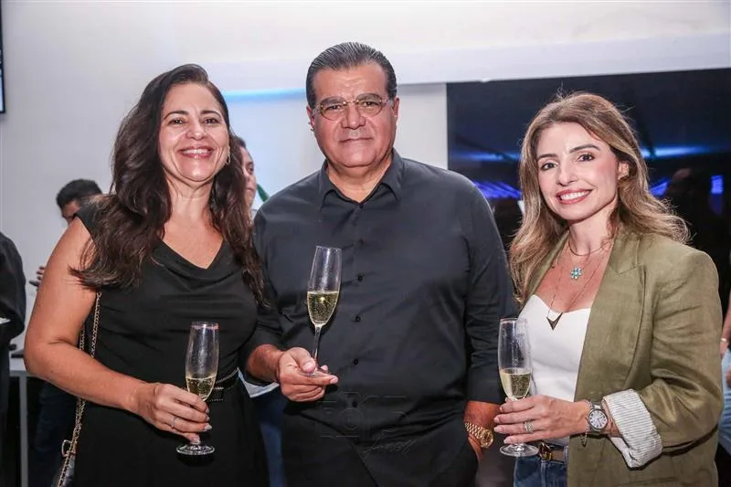 Cinara Rodrigues, Odmar Feitosa e Dani Peixoto