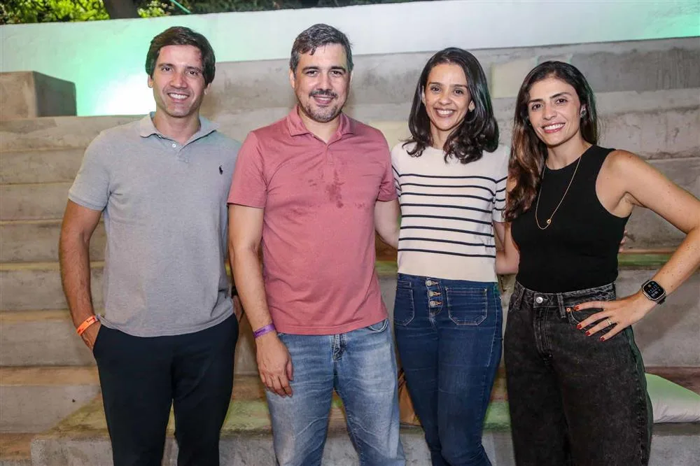 Felipe Carvalho, Elisson Melo, Cristina Cunha e Ana Tereza Carvalho