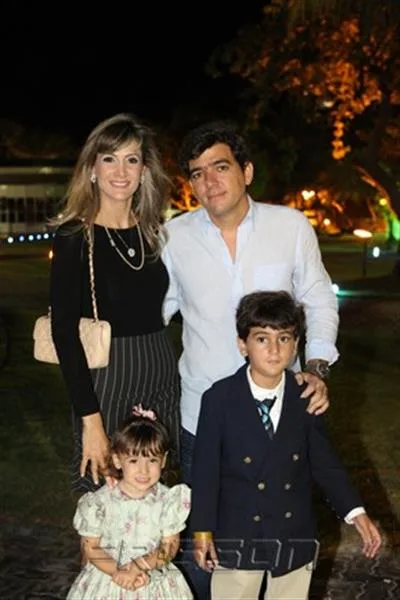 Bianca, Rochele, Marcelo e Lucca Franco