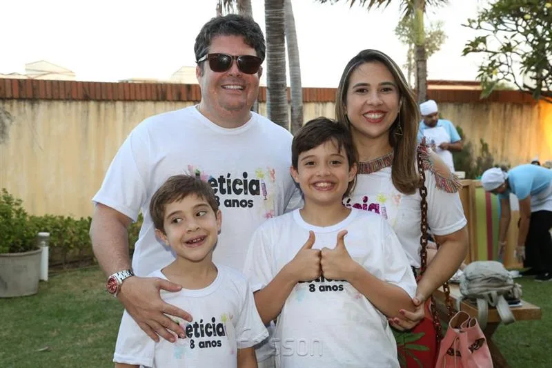 André, Alaide, Andrezinho e Nicolas Rosado