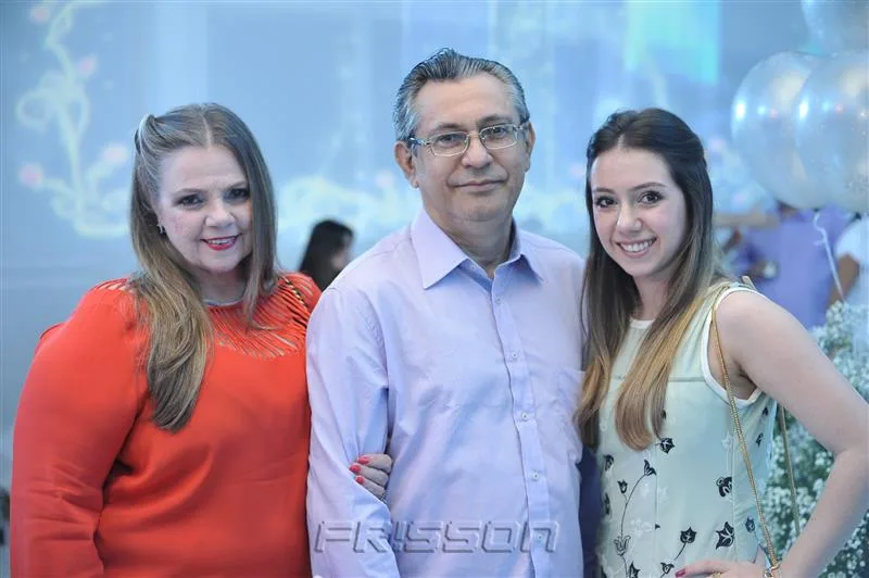 Cristina, Régis e Lissa Carneiro