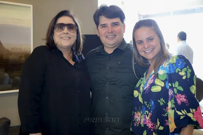 Ana Melo, Salomão Nogueira e Ana Virginia Furlani