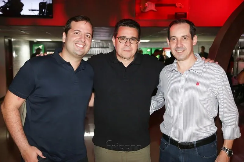 Rodrigo Ponte, Samuel Sicchierolli e Marcelo Vargas