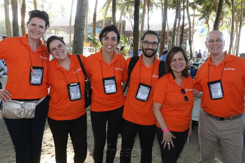 Debora Brass, Juliana Aranega, Elaine Lima, Bruno Battaglia, Ana Donato e Lawrence Reinisch