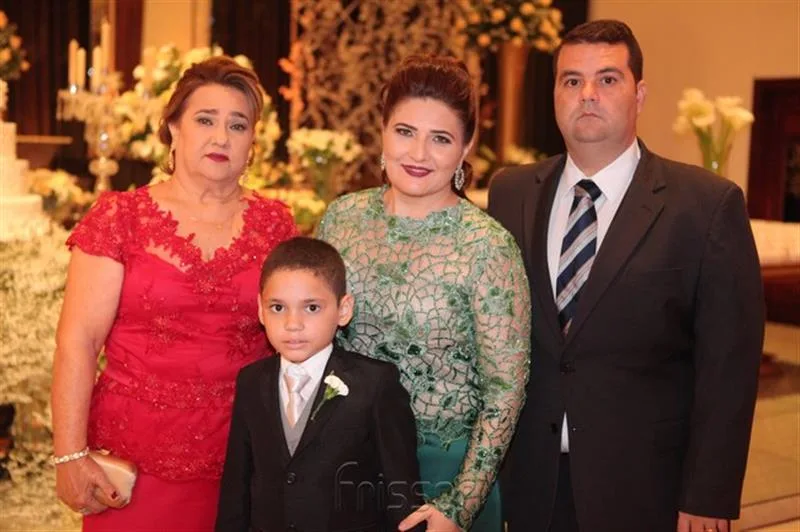Angela Alcantara, Vitor Elisio, Aline Alcantara e Elisio Frota