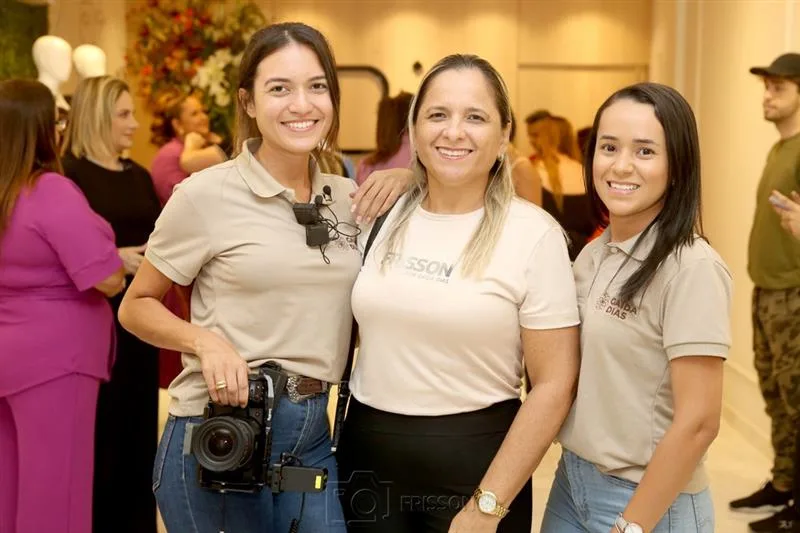 Andrezza Feitosa, Jocy Jinkings e Aline Rodrigues