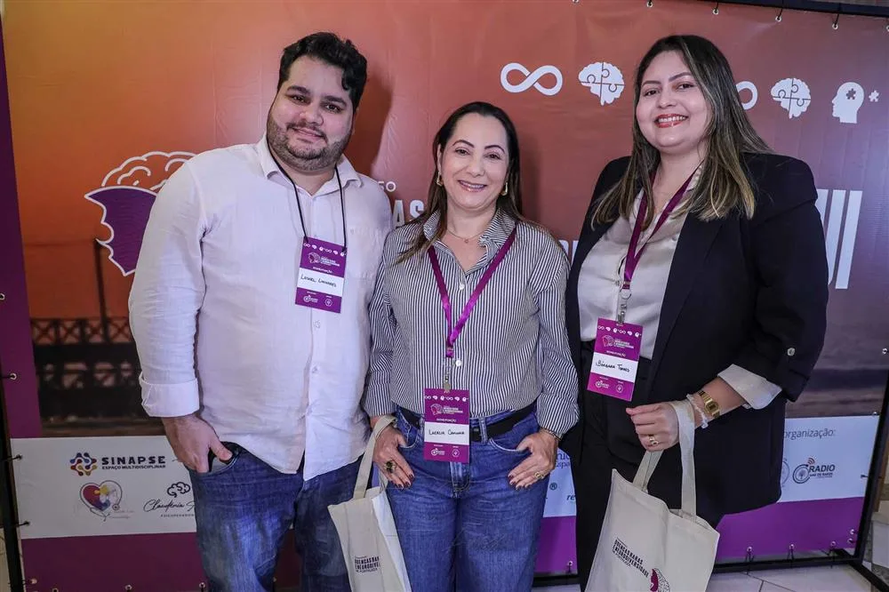 Leonel Linhares, Laercia Caminha e Barbara Torres