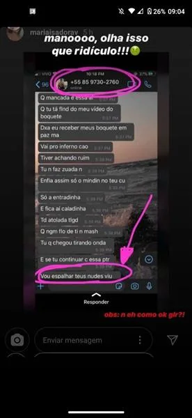 Print de denúncia