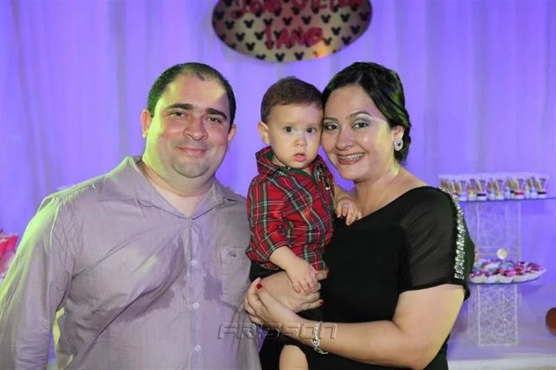 Adriano, João Vitor e Milena Barbalho
