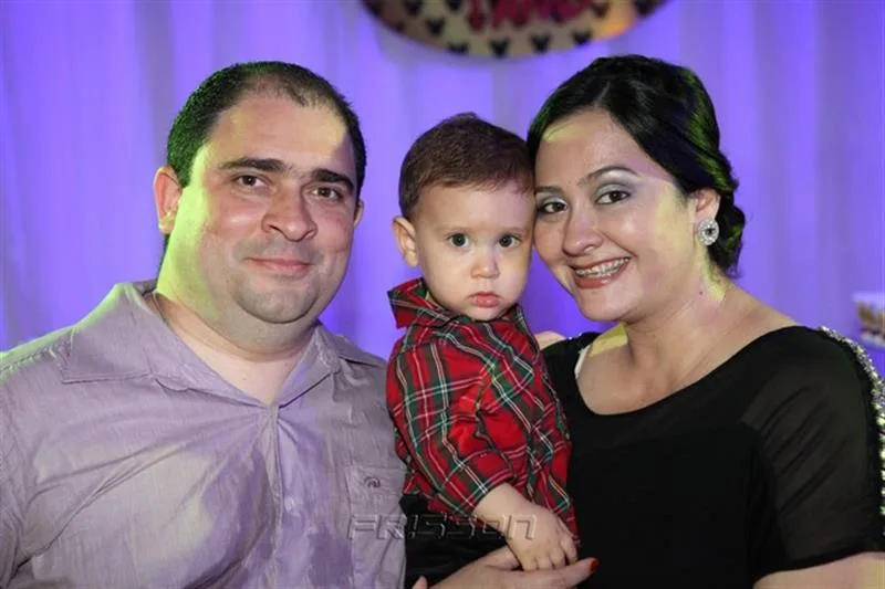 Adriano, João Vitor e Milena Barbalho
