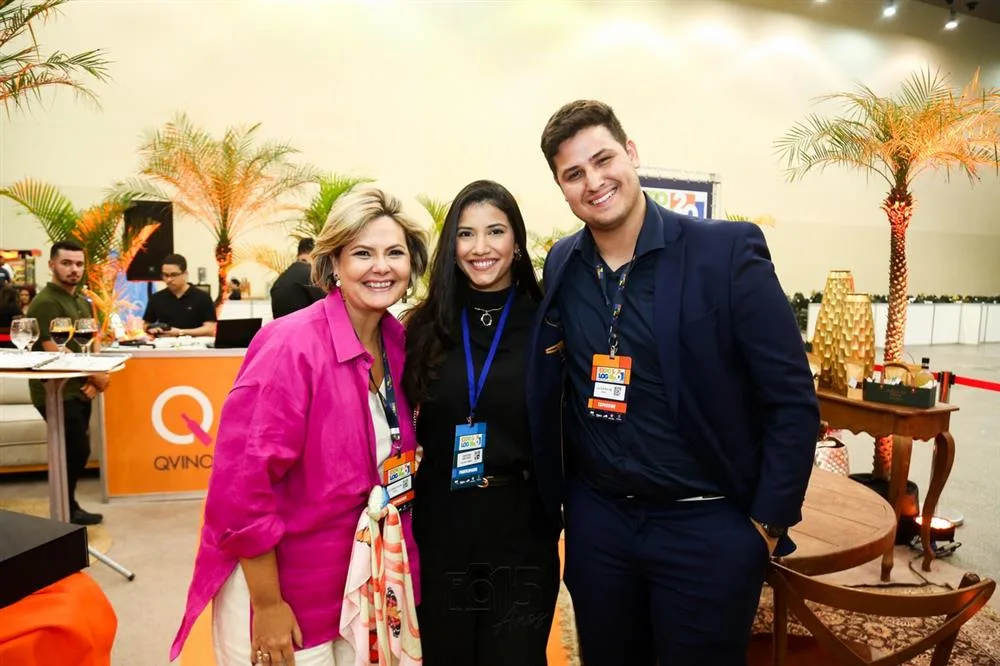 Juliana e Lucca Rolim com Isadora Emygdio