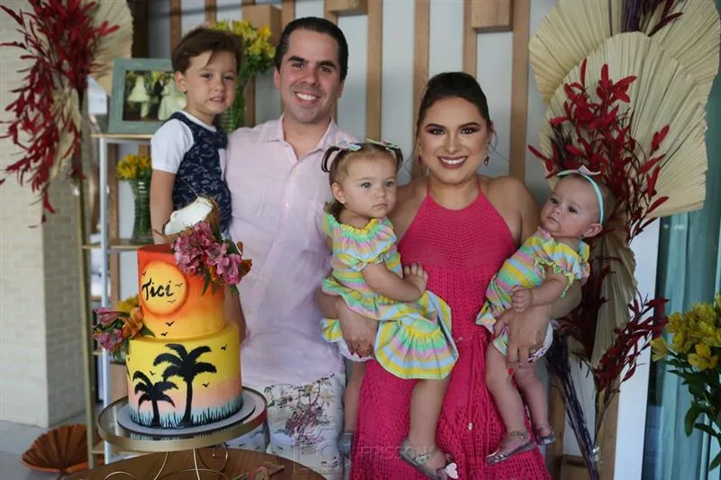 Alfredo Filho, Alfredo, Maria Catarina, Ticiana Lima e Maria Cecilia
