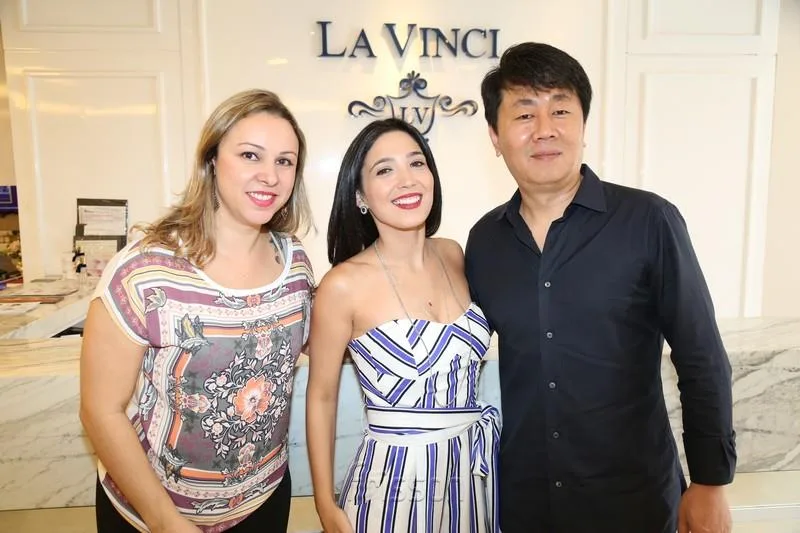 Amanda Azevedo, Renata Cavalcante e Felipe Park