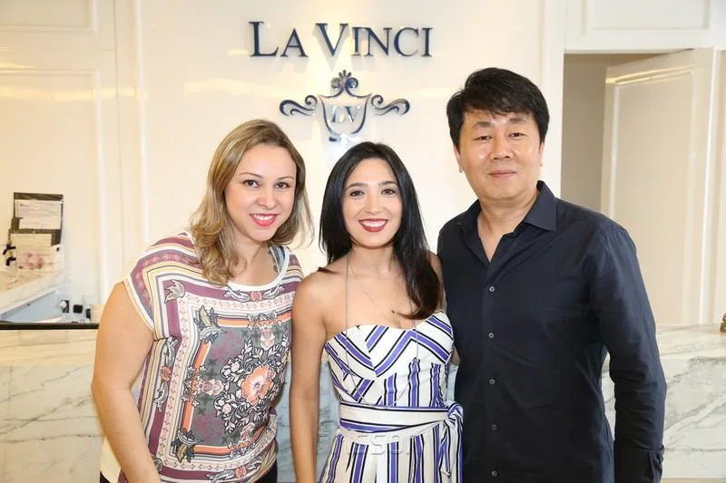 Amanda Azevedo, Renata Cavalcante e Felipe Park