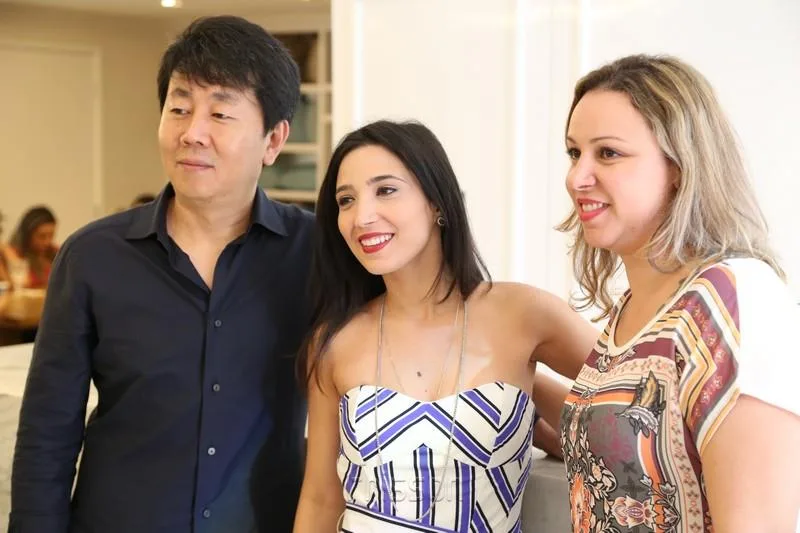 Amanda Azevedo, Renata Cavalcante e Felipe Park