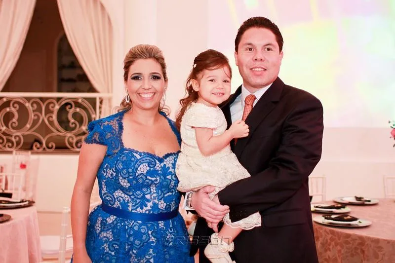Amanda, Louise e Felipe Parente