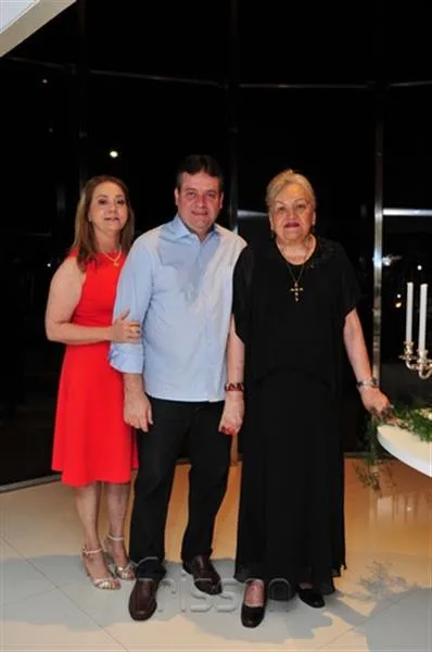 Cristiana, Flávio e Iracema Diniz Lima