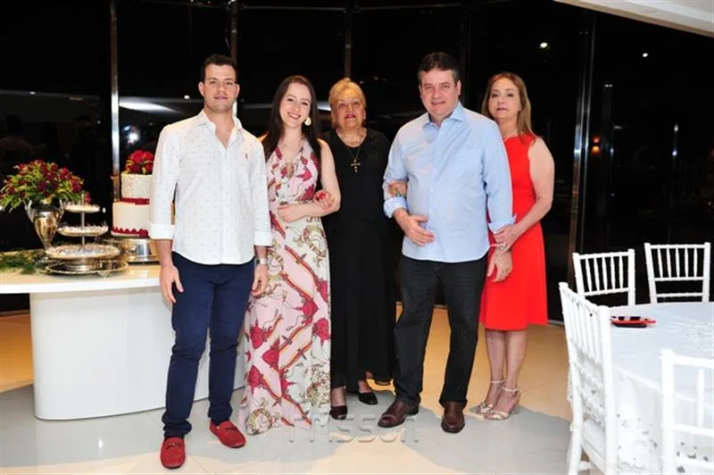 Flávio, Georgiana, Iracema Diniz Lima, Flávio e Cristiana