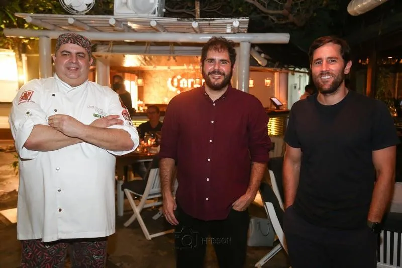 Chef Jaqueson Dichoff, Eduardo Castelão e Rodrigo Frota