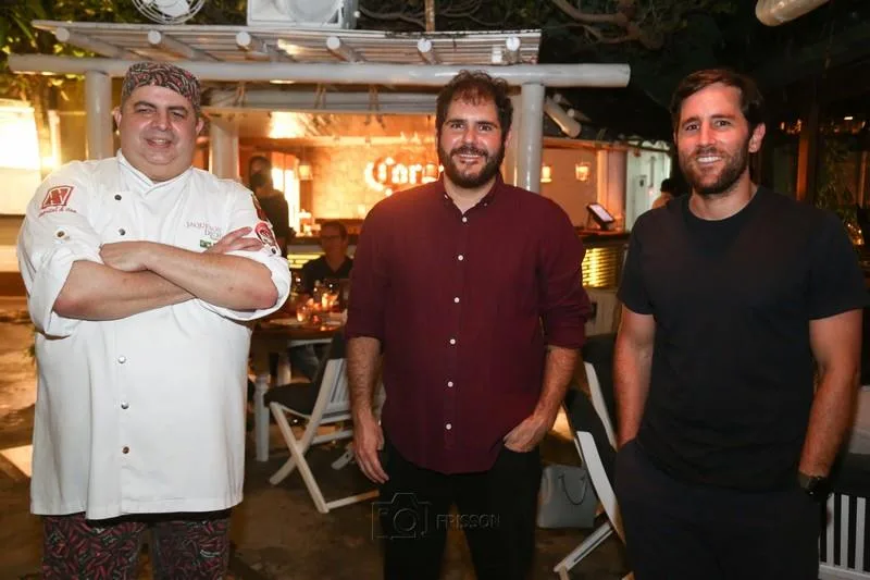 Chef Jaqueson Dichoff, Eduardo Castelão e Rodrigo Frota