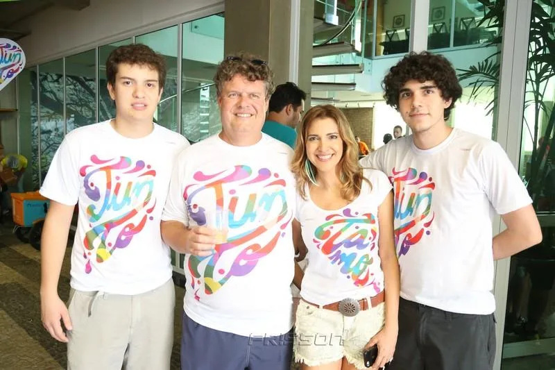 Guilherme, Evandro e Eliziane Colares e Evandro Alencar