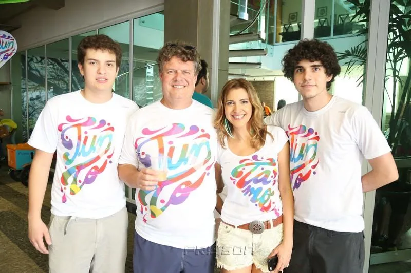Guilherme, Evandro e Eliziane Colares e Evandro Alencar