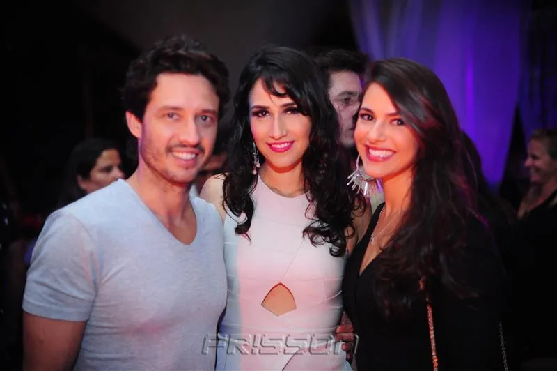 Marcelo e Lia Quinderé e Milena Holanda