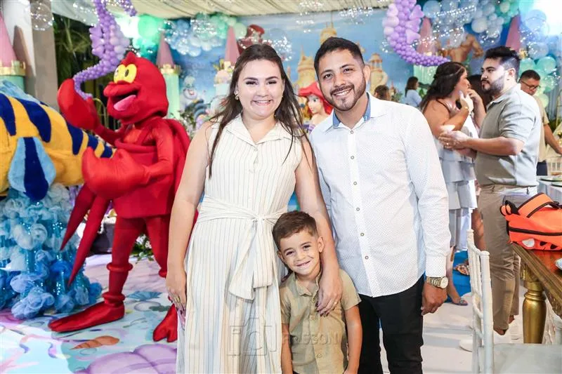 Brenda, Cleilton e Pietro Gomes