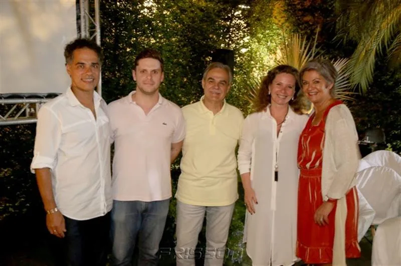 Francklin Pedroso, Victor, Max, Bia e Maria Carmen Perlingeiro