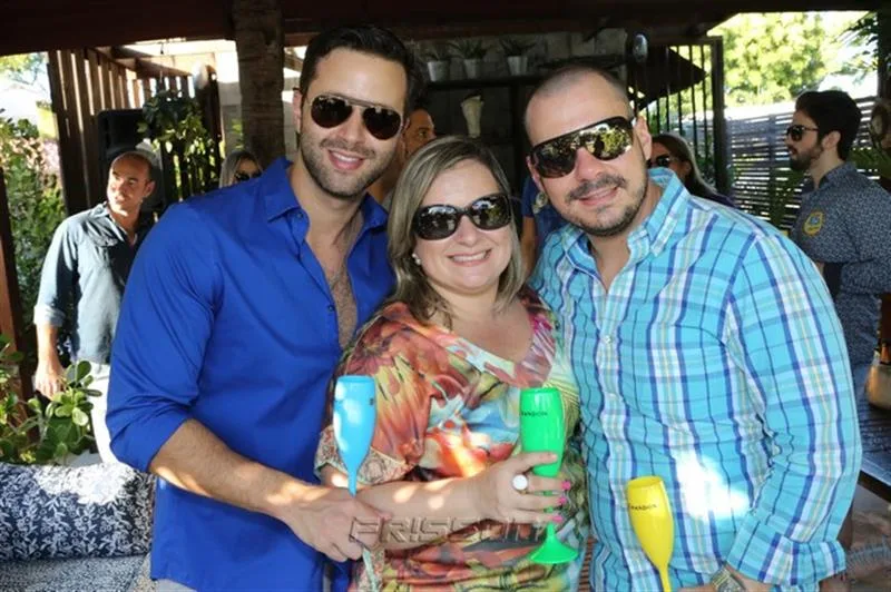 Daniel Eleutério, Briane de Castro e Miguel Filho