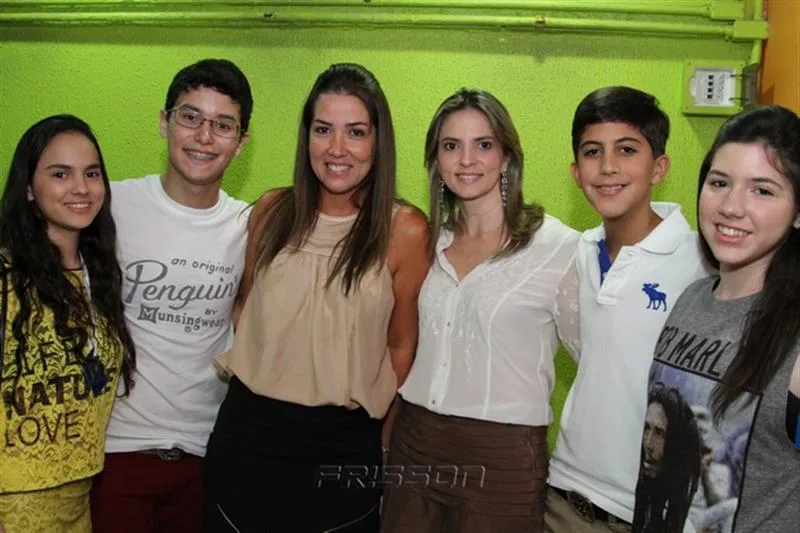 Bianca Aragão, Olavo Barros, Ana Vládia Sales, Michelle Aragão, Rafael Oliveira e Maria Eduarda Barreira