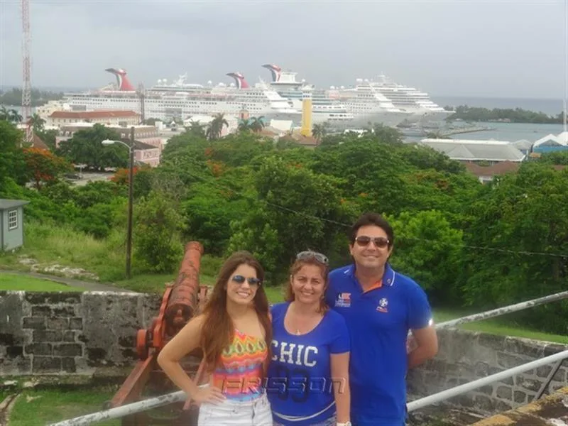 Beatriz, Teresa e Tarcísio Porto