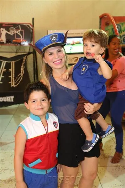 André, Tânia e Felipe Araújo